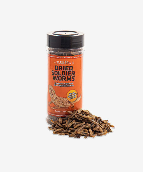 Dried Soldierworms 2.2 Oz Reptile Food